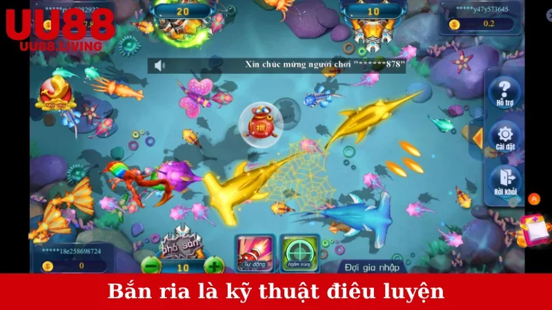 Bắn ria là kỹ thuật điêu luyện