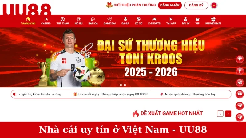 Nhà cái uy tín ở Việt Nam - UU88