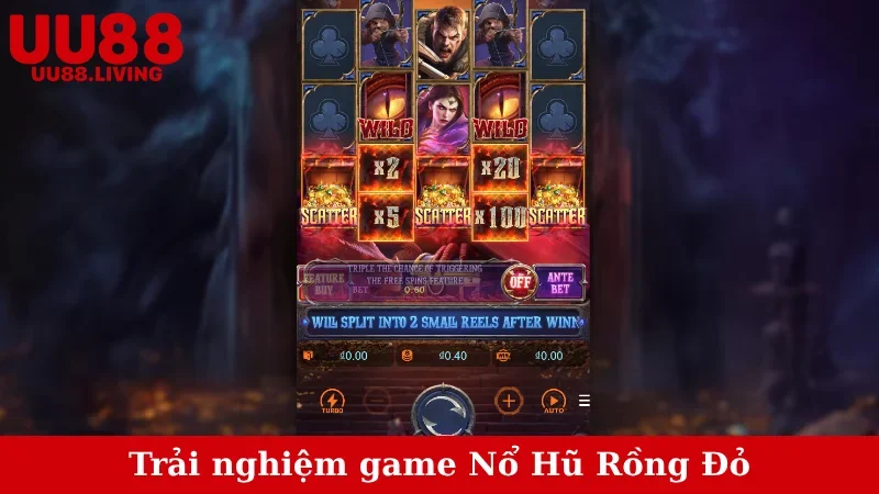 Trải nghiệm game Nổ Hũ Rồng Đỏ